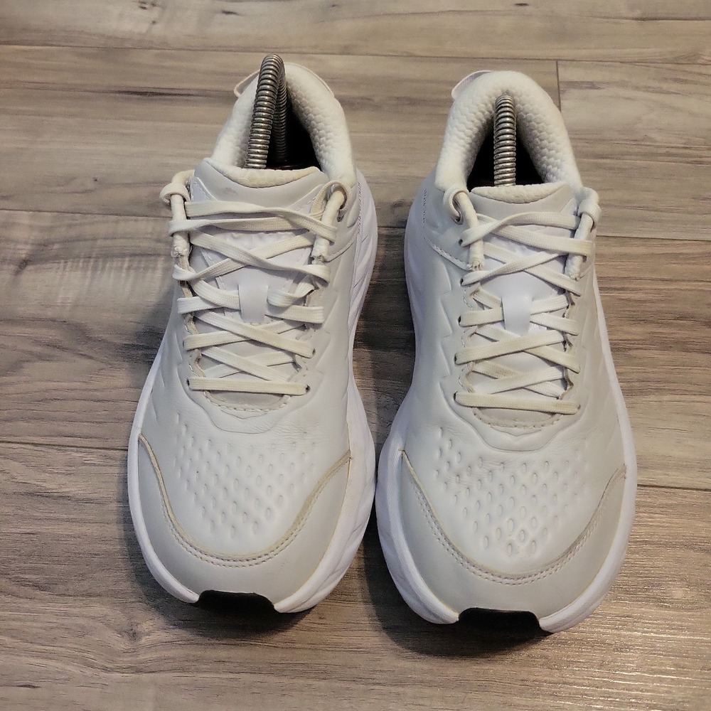 Hoka One One HOKA Bondi SR White Womens 7.5 Womens Slip Resistan Athletic Shoes